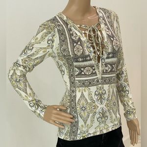 Free People Lace-Up Tie Top